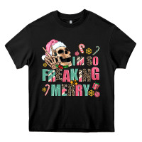 Black i m so freaking merry Heavy Core Tee - AdoDesignShop