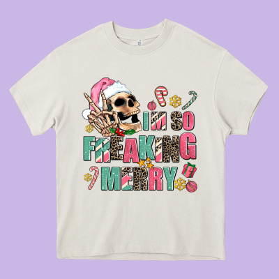 I M So Freaking Merry Heavy Core Tee Designed By Adodesignshop