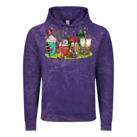 Cloud Purple camp coffee drink Vintage Hoodie - MaliasSmallBusiness