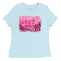 Baby Blue pink glitter background Ladies Tee - JahusDesignShop