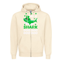 Sandshell Irish Shark Doo Doo Doo Saint Patricks Day Zipper Hoodie - Bettercallsaul