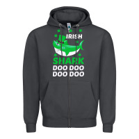Smoke Irish Shark Doo Doo Doo Saint Patricks Day Zipper Hoodie - Bettercallsaul
