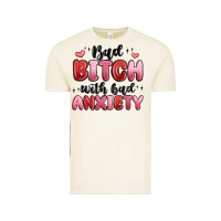 Bad Bitch With Bad Anxiety Vintage Tee | Teevron