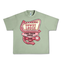 Oil Green cupids howdy lodge find your cowboy open Urban Heavy Tee - MaliasSmallBusiness