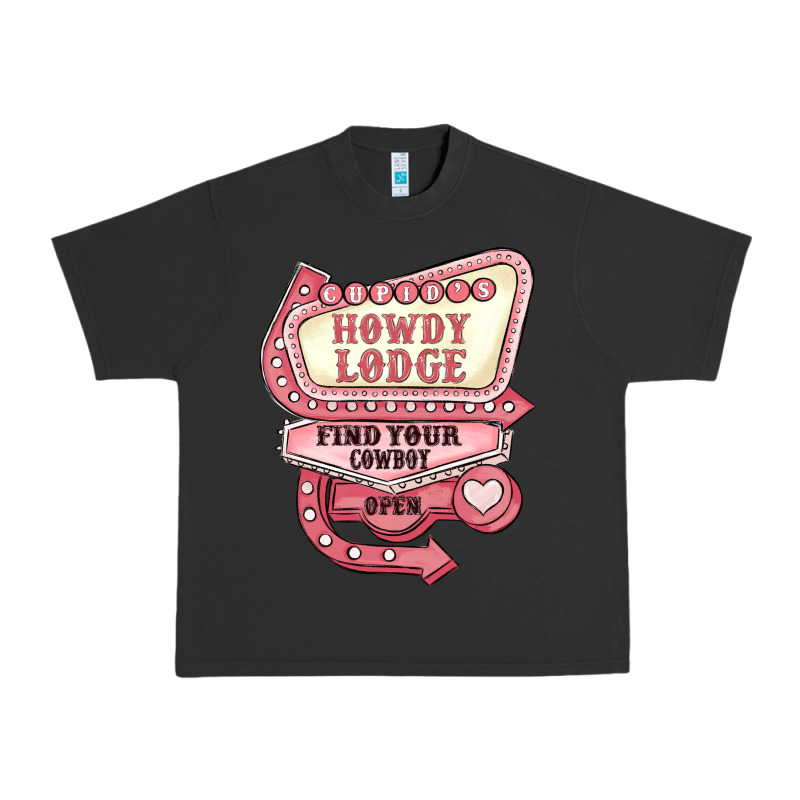 Cupids Howdy Lodge Find Your Cowboy Open Urban Heavy Tee by MaliasSmallBusiness | Teevron