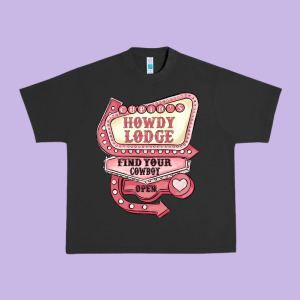 Cupids Howdy Lodge Find Your Cowboy Open Urban Heavy Tee Designed By Maliassmallbusiness