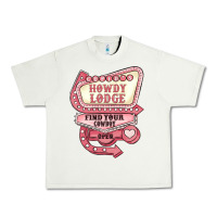 Pistachio cupids howdy lodge find your cowboy open Urban Heavy Tee - MaliasSmallBusiness