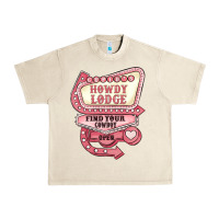 Sandshell cupids howdy lodge find your cowboy open Urban Heavy Tee - MaliasSmallBusiness