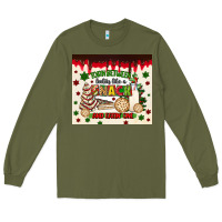Army Green torn between lookin like a snack and eatin one Long Sleeve Tee - MaliasSmallBusiness