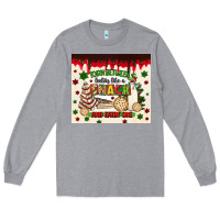 Heather Grey torn between lookin like a snack and eatin one Long Sleeve Tee - MaliasSmallBusiness