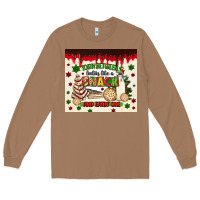 Toasted Coconut torn between lookin like a snack and eatin one Long Sleeve Tee - MaliasSmallBusiness