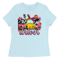 Baby Blue bus driver Ladies Tee - AdoDesignShop