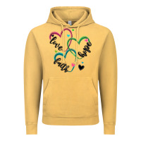 Vintage Mustard faith hope love Vintage Hoodie - MaliasSmallBusiness