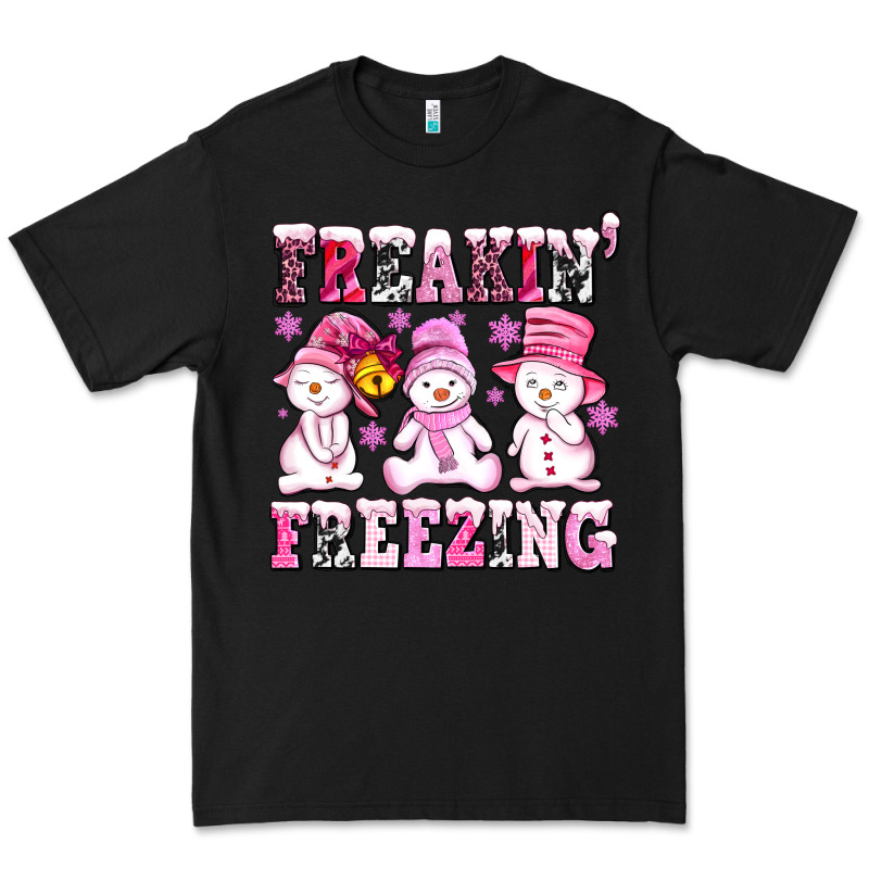Freaking Freezing With Snowmans Premium Tee by AdoDesignShop | Teevron