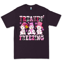 Plum freaking freezing with Snowmans Premium Tee - AdoDesignShop