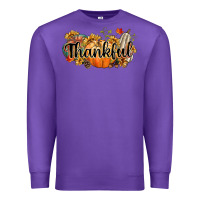 Purple thankful Premium Sweatshirt - CowGirlArtShop