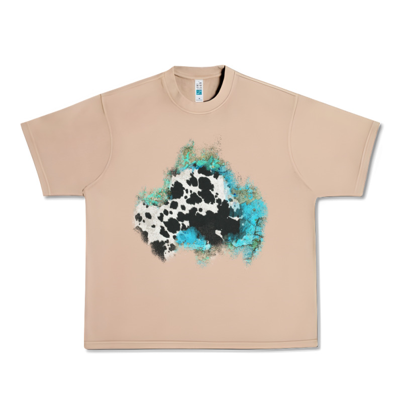 Cowhide Turquoise Patch Urban Heavy Tee by AdoDesignShop | Teevron