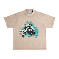 French Oak cowhide turquoise patch Urban Heavy Tee - AdoDesignShop