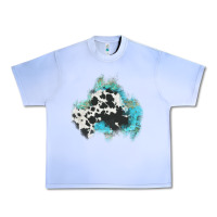 Grape Ice cowhide turquoise patch Urban Heavy Tee - AdoDesignShop