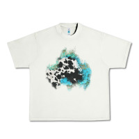 Pistachio cowhide turquoise patch Urban Heavy Tee - AdoDesignShop