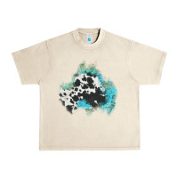 Sandshell cowhide turquoise patch Urban Heavy Tee - AdoDesignShop