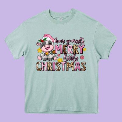 Have Yourself Merry Little Christmas Heavy Core Tee Designed By Adodesignshop