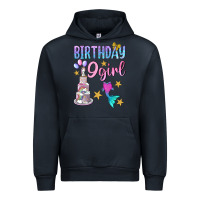 Navy Birthday Girl 9 Urban Hoodie - BundleAndBundleShop