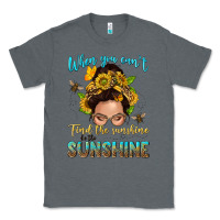 Charcoal Heather when you cant find the sunshine be the sunshine me Classic Tee - NancyCooperArtShop