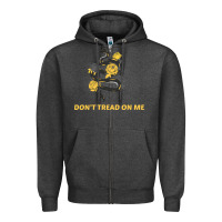 Charcoal Heather Don't Tread On Me Zipper Hoodie - Bettercallsaul