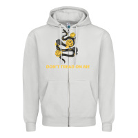 Dove Grey Don't Tread On Me Zipper Hoodie - Bettercallsaul
