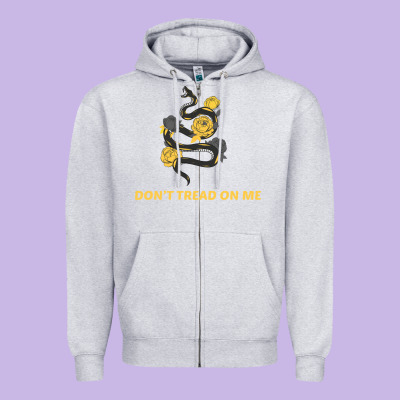 Don't Tread On Me Zipper Hoodie Designed By Bettercallsaul