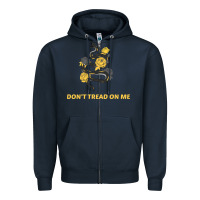 Navy Don't Tread On Me Zipper Hoodie - Bettercallsaul
