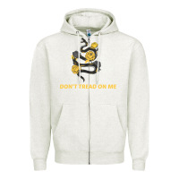 Oatmeal Heather Don't Tread On Me Zipper Hoodie - Bettercallsaul