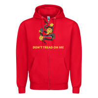 Red Don't Tread On Me Zipper Hoodie - Bettercallsaul