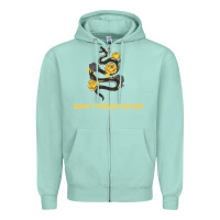 Seafoam Don't Tread On Me Zipper Hoodie - Bettercallsaul