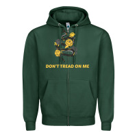 Sports Green Don't Tread On Me Zipper Hoodie - Bettercallsaul