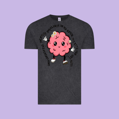Brain Vintage Tee Designed By Maliassmallbusiness