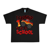 Black i crushed 100 days of school monster truck Urban Heavy Tee - MaliasSmallBusiness