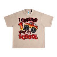 French Oak i crushed 100 days of school monster truck Urban Heavy Tee - MaliasSmallBusiness