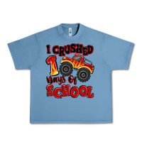 Pebble Blue i crushed 100 days of school monster truck Urban Heavy Tee - MaliasSmallBusiness