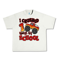 Pistachio i crushed 100 days of school monster truck Urban Heavy Tee - MaliasSmallBusiness