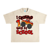Sandshell i crushed 100 days of school monster truck Urban Heavy Tee - MaliasSmallBusiness