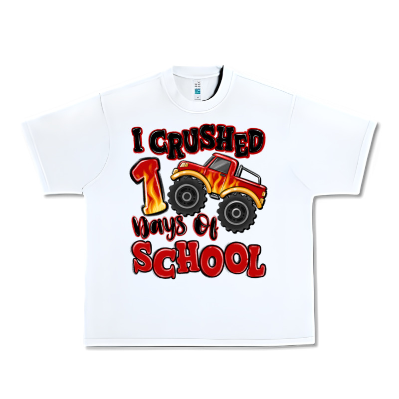 I Crushed 100 Days Of School Monster Truck Urban Heavy Tee by MaliasSmallBusiness | Teevron