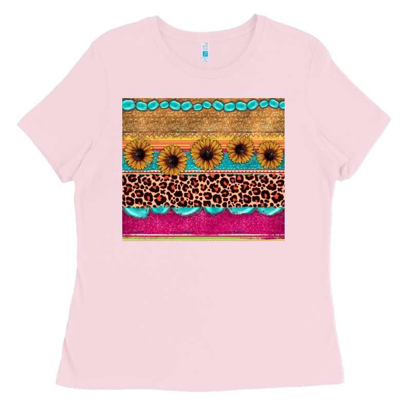 Leopard Sunflower Gemstone Ladies Tee by JahusDesignShop | Teevron