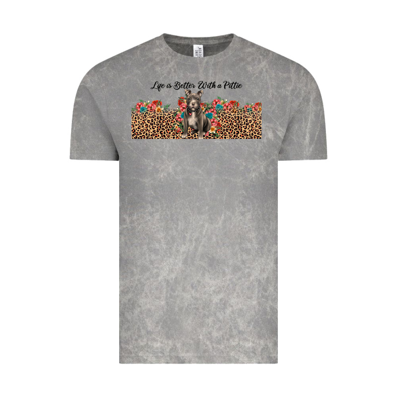 Life Is Better With A Pittie Vintage Tee by JahusDesignShop | Teevron