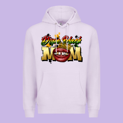 Black Mom Premium Hoodie Designed By Cowgirlartshop