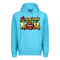 Ocean Blue black mom Premium Hoodie - CowGirlArtShop