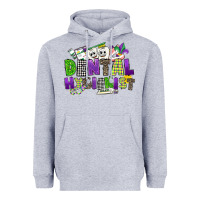 Heather Grey dental hygienest mardi gras Heavyweight Hoodie - CowGirlArtShop