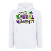 White dental hygienest mardi gras Heavyweight Hoodie - CowGirlArtShop