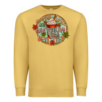 Antique Gold pumpkin spice and livin my best life Premium Sweatshirt - CowGirlArtShop